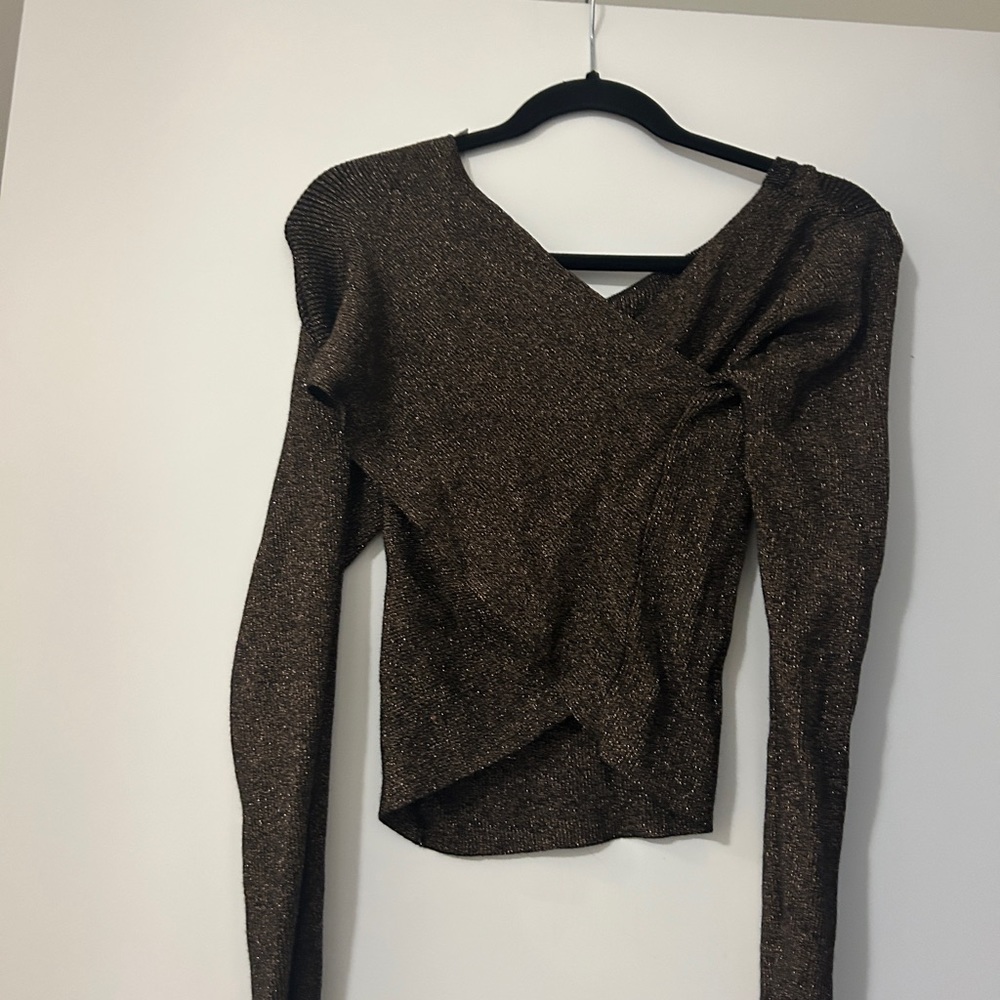A.L.C Crisscross back Brown sweater in M